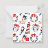 Weihnachten Mitteilungskarte (Rückseite)