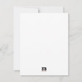 Weihnachten Mitteilungskarte (Rückseite)