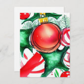 Weihnachten Mitteilungskarte (Vorne/Hinten)