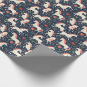 Weihnachten: Mittelalter drucken Geschenkpapier (Ecke)