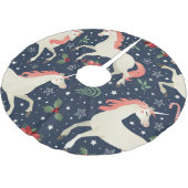 Weihnachten: Mittelalter drucken Polyester Weihnachtsbaumdecke (Schrägansicht)