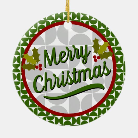 Weihnachten - Mittelalter Moderne Formen Keramik Ornament (Hinten)