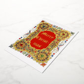 Weihnachten Mittelalterlicher Illuminierter Stil Folien Feiertagskarte (Gedreht)