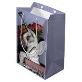 Weihnachten Mittlere Geschenktüte (Rückseite Schrägansicht)