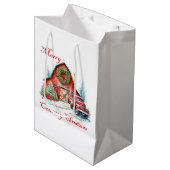 Weihnachten Mittlere Geschenktüte (Vorderseite Schrägansicht)