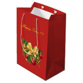 Weihnachten Mittlere Geschenktüte (Rückseite Schrägansicht)