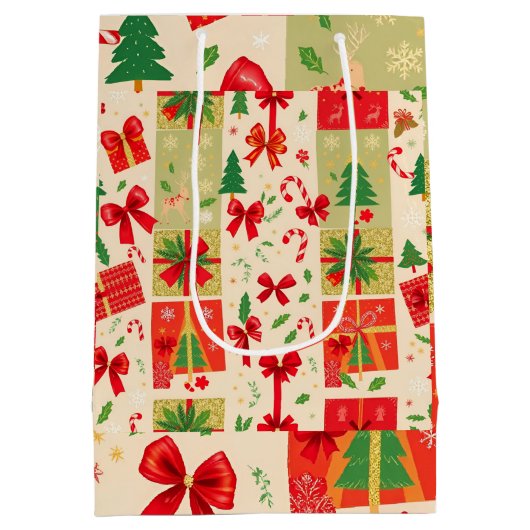 Weihnachten Mittlere Geschenktüte (Rückseite)