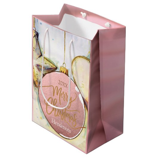 Weihnachten Mittlere Geschenktüte (Vorderseite Schrägansicht)