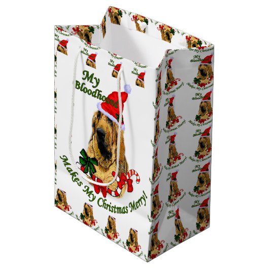 Weihnachten Mittlere Geschenktüte (Vorderseite Schrägansicht)