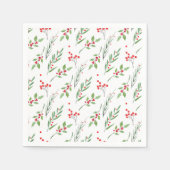 Weihnachten Mixed Botanische Muster Napkins Serviette (Vorderseite)