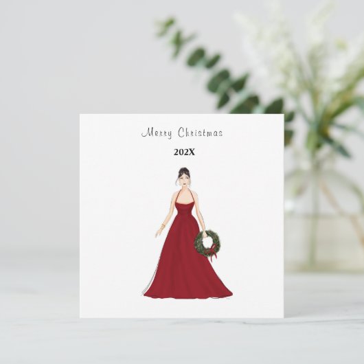 Weihnachten, Modedarstellung, (Stehend Vorderseite)