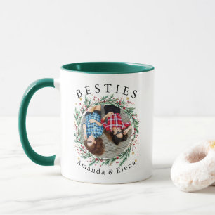 Weihnachten Modern Best Friends BESTE FREUNDIN Fot Tasse