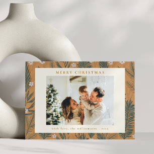 Weihnachten Modern Boho Botanisch Grün Zwei Foto
