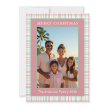 Weihnachten Modern Dusty Rose Karo Foto