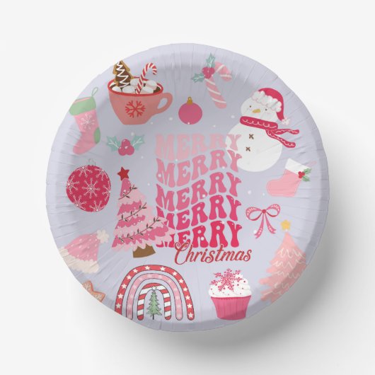 Weihnachten modern pappteller (Vorderseite)