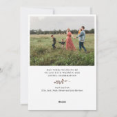 Weihnachten Modern Rustikales Skandinavien Foto Ra (Rückseite)