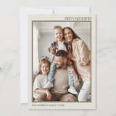 Weihnachten Moderne 4 Familienfoto Collage (Vorderseite)