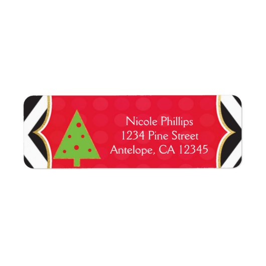 Weihnachten Moderne Bäume Niedliche Weihnachtsadre (Vorne)