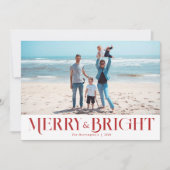 Weihnachten Moderne fröhliche und helle Fotokarte (Vorderseite)