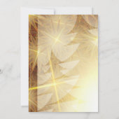 Weihnachten Moderne Goldbäume Christlich Hochzeit Einladung (Rückseite)