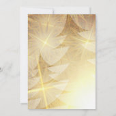 Weihnachten - Moderne Goldtreppe-Stars Christlich  Einladung (Rückseite)