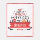 Weihnachten - Moderne grafische Typografie Fleecedecke (Vorderseite)