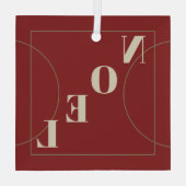 Weihnachten Moderne Klassische Weihnachtsstuben Br Ornament Aus Glas (Rückseite)