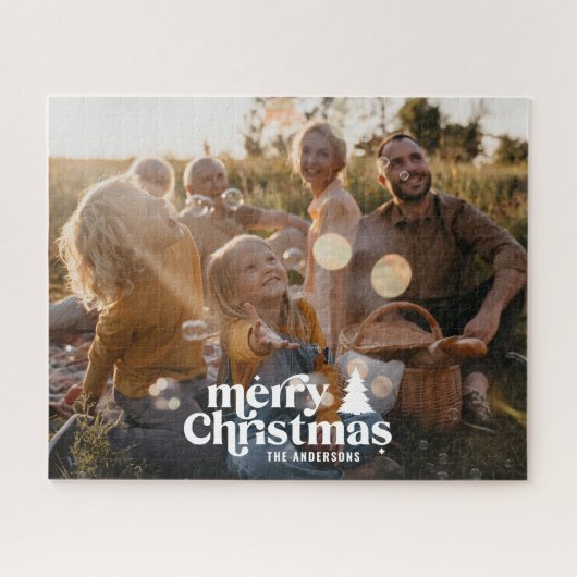 Weihnachten Moderne minimale Foto Collage einzigar Puzzle (Horizontal)