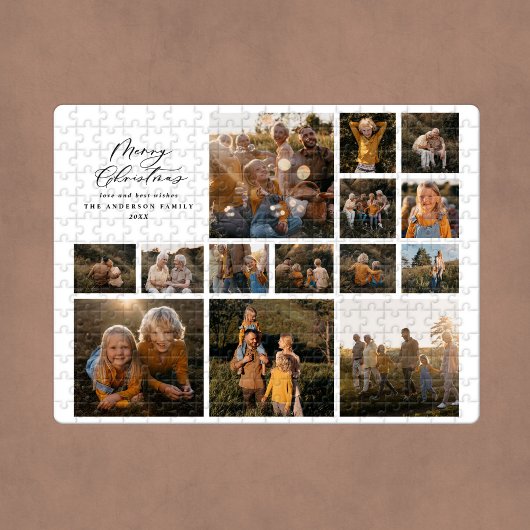 Weihnachten Moderne minimale Foto Collage einzigar Puzzle