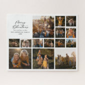 Weihnachten Moderne minimale Foto Collage einzigar Puzzle (Horizontal)