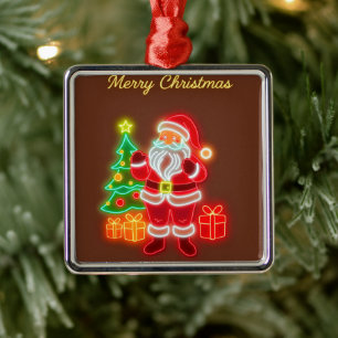 Weihnachten Moderne Neon Holiday Collection Ornament Aus Metall