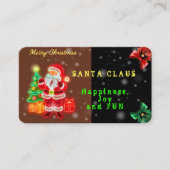 Weihnachten Moderne Neon Holiday Collection Visitenkarte (Vorderseite)