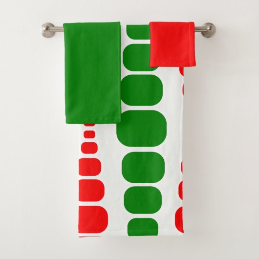 Weihnachten Moderne Rechtecke Badetuch Set (Insitu)