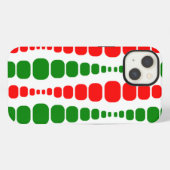 Weihnachten Moderne Rechtecke iPhone Hülle (Rückseite (Horizontal))