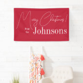 Weihnachten Moderne Rote Familie Banner (Insitu)