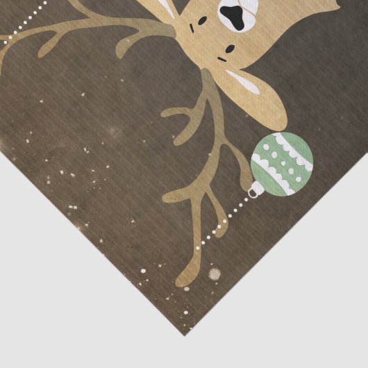 Weihnachten Moderne Rustikale Winterfest im Hirsch Seidenpapier (Ausschnitt)