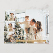 Weihnachten Moderne Skriptfamilie Foto Collage (Vorderseite)