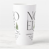 Weihnachten Moderne Typografie Weihnachtsfeiertag Milchtasse (Vorderseite)