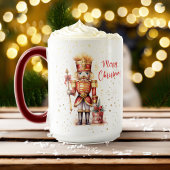 Weihnachten Moderner Eleganter Nutcracker Urlaub Tasse