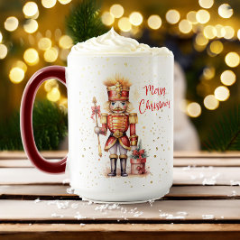 Weihnachten Moderner Eleganter Nutcracker Urlaub Tasse