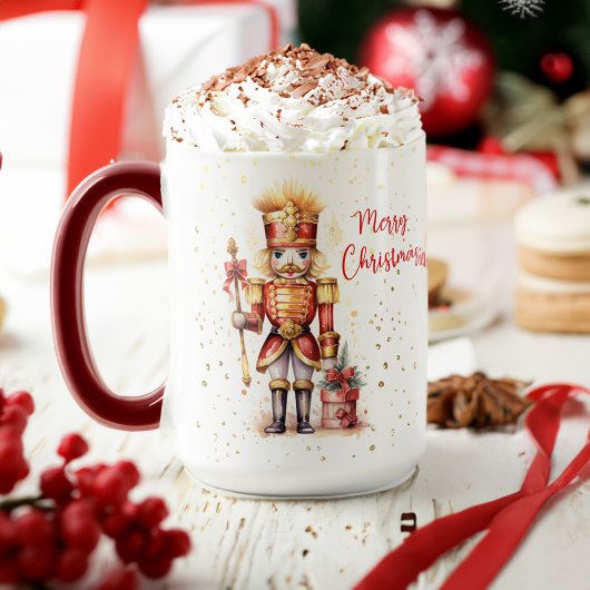 Weihnachten Moderner Eleganter Nutcracker Urlaub Tasse