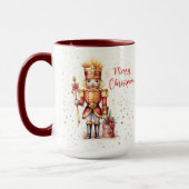 Weihnachten Moderner Eleganter Nutcracker Urlaub Tasse (Links)