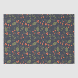 Weihnachten Moderner Feiertag Foliage Holly Botani Seidenpapier