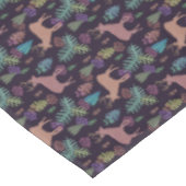 Weihnachten Modernes Abstraktes Hirsch Verlasst Bl Tischdecke (Schrägansicht)