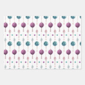 Weihnachten Modernes Atemberaubendes Bauernmuster Geschenkpapier Set (Vorderseite 2)