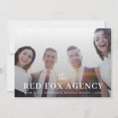 Weihnachten | Modernes Corporate Team Foto (Vorderseite)