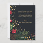 Weihnachten Modernes elegantes botanisches Festspi (Rückseite)