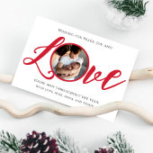 Weihnachten Modernes Foto Kalligrafie Script Liebe