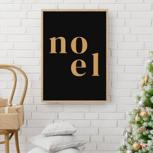 Weihnachten Modernes Gold Stilvolle Minimalistis Poster