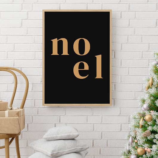 Weihnachten | Modernes Gold Stilvolle Minimalistis Poster